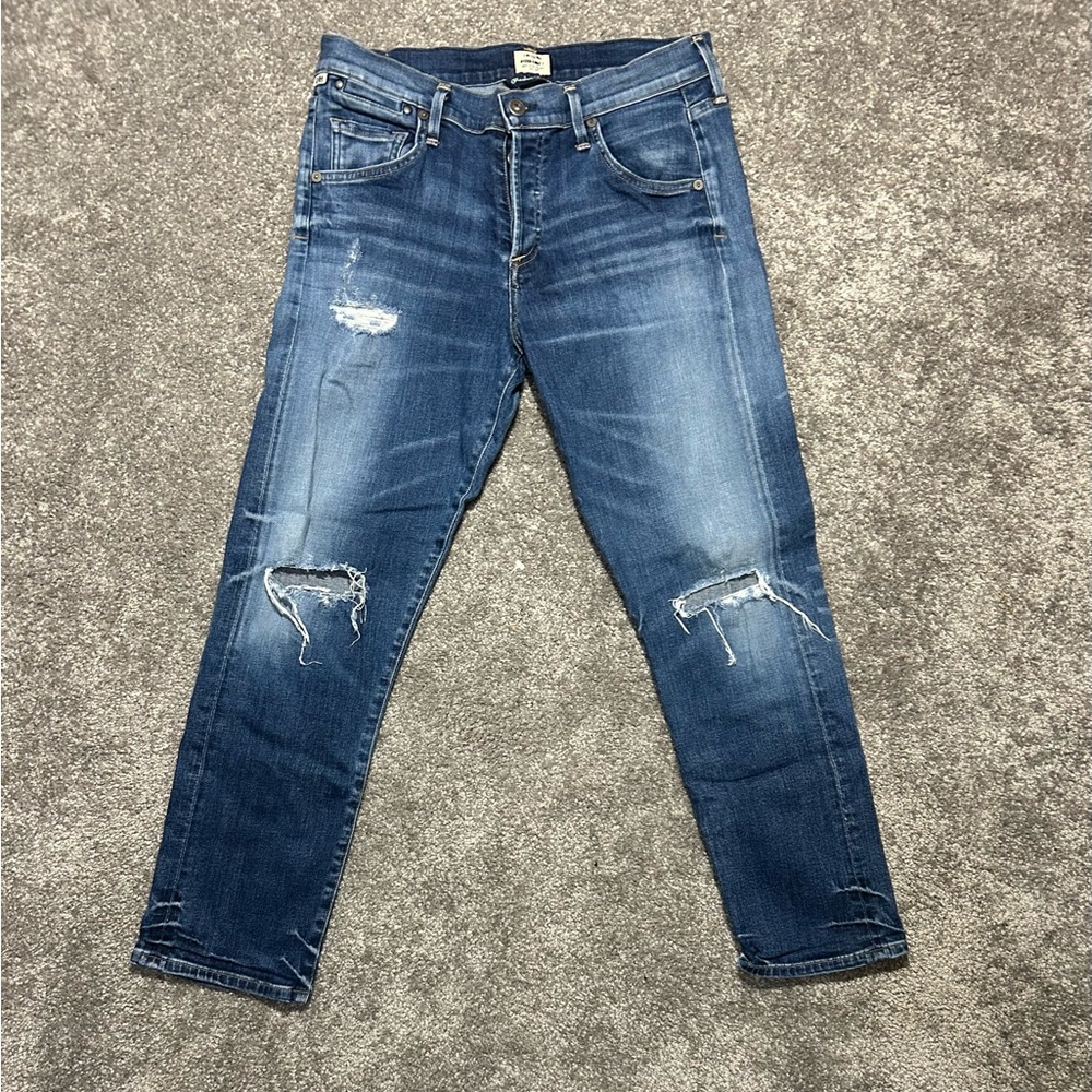 Citizens of Humanity Womens Premium Vintage Ripped Distressed Size 28 X 35